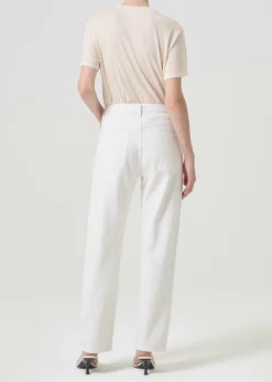 Shop AGOLDE 90'S Mid Rise Straight In Fortune Cookie