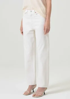 Shop AGOLDE 90'S Mid Rise Straight In Fortune Cookie