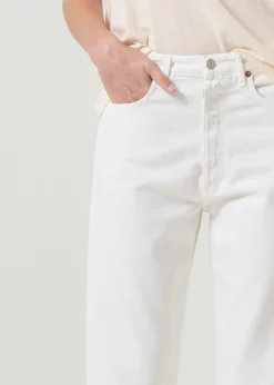 Shop AGOLDE 90'S Mid Rise Straight In Fortune Cookie