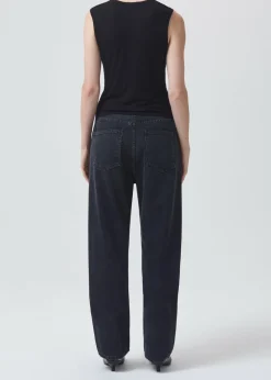 Cheap AGOLDE 90'S Mid Rise Straight In Tar
