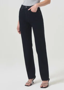 Flash Sale AGOLDE 90'S Pinch Waist High Rise Straight Long In Crushed