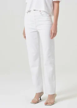 Sale AGOLDE 90'S Pinch Waist High Rise Straight In Marshmellow