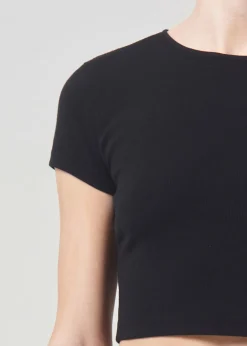 Fashion AGOLDE Savannah Tee In Black