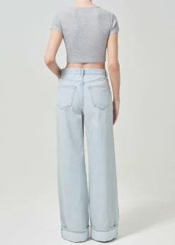 Fashion AGOLDE Savannah Tee In Grey Heather
