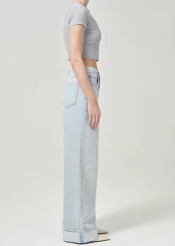 Fashion AGOLDE Savannah Tee In Grey Heather