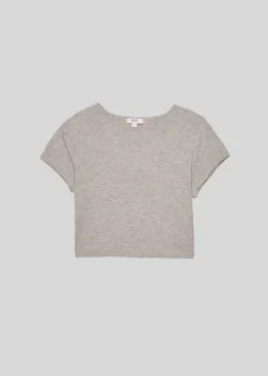 Fashion AGOLDE Savannah Tee In Grey Heather