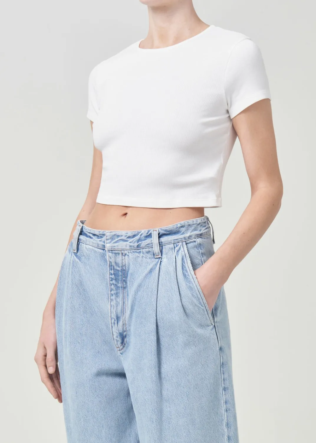 Flash Sale AGOLDE Savannah Tee In White