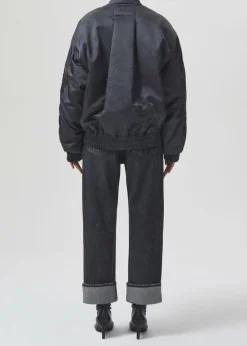 Cheap AGOLDE Shoreditch Ski Club X Nisa Bomber Jacket In Slate