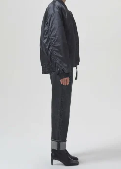 Cheap AGOLDE Shoreditch Ski Club X Nisa Bomber Jacket In Slate
