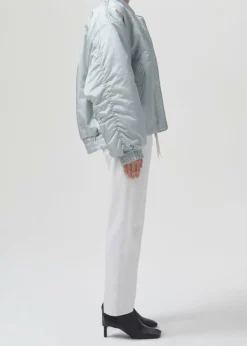 Outlet AGOLDE Shoreditch Ski Club X Nisa Bomber Jacket In Oyster