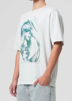 Clearance AGOLDE Sumner Tee (Kim) In Ice Cabbage