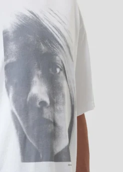 New AGOLDE Sumner Tee (Kim) In White Metal