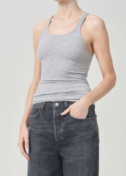 Best AGOLDE Zane Tank In Grey Heather