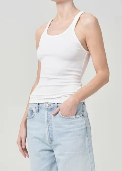 Shop AGOLDE Zane Tank In White